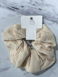 Neutral Tone Waffle Scrunchies