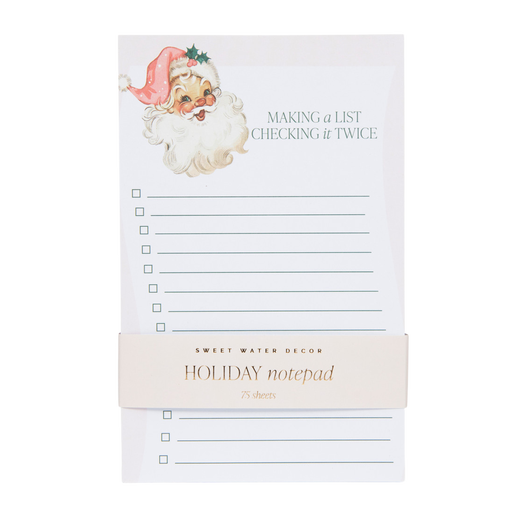 Christmas Notepad – Vintage Santa Design