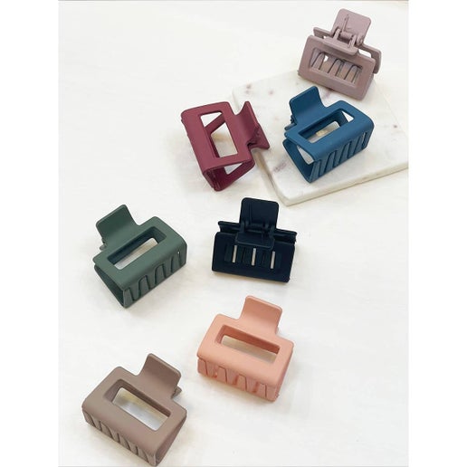 Medium Cut Out Rectangle Hair Claw | Pack of Two