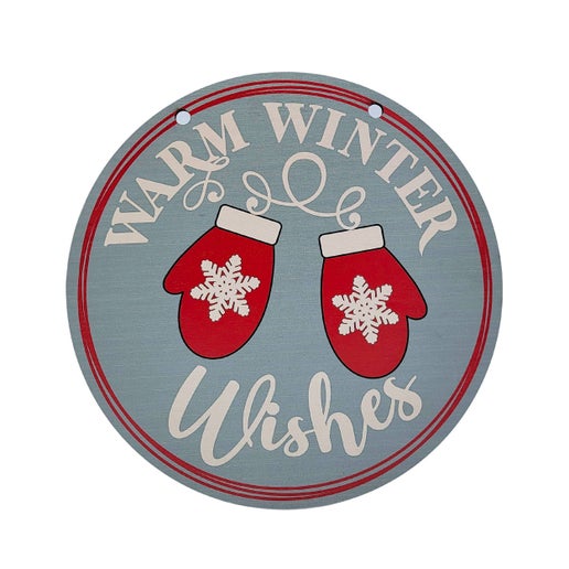 Warm Winter Wishes | Wooden Sign