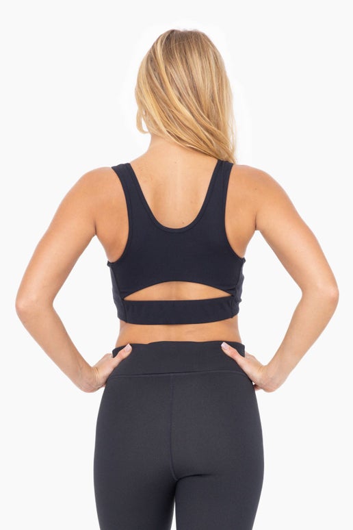 Elevate Active Cut-Out Cropped Tank