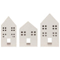 Winter White Houses | Set of 3