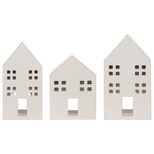 Winter White Houses | Set of 3