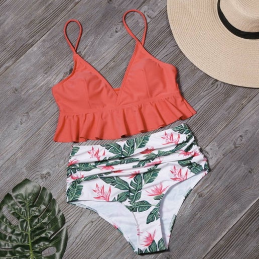 Kirra High-Waisted Bikini – Mixed Floral