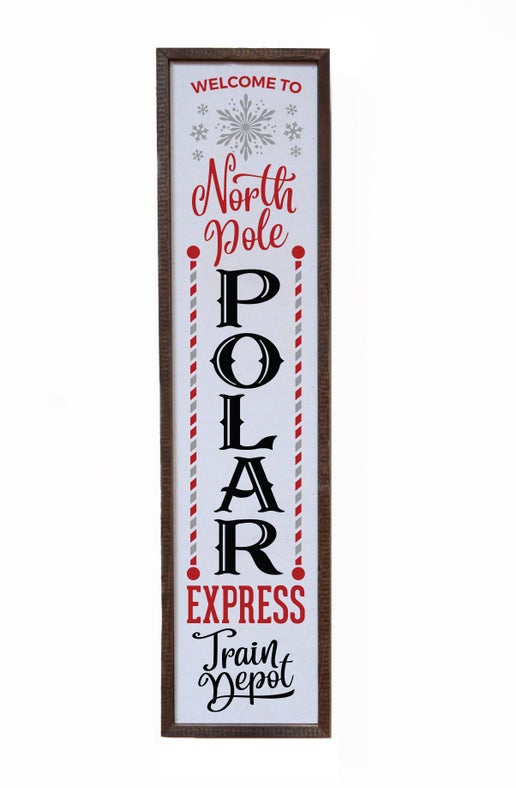 North Pole Express Christmas Sign