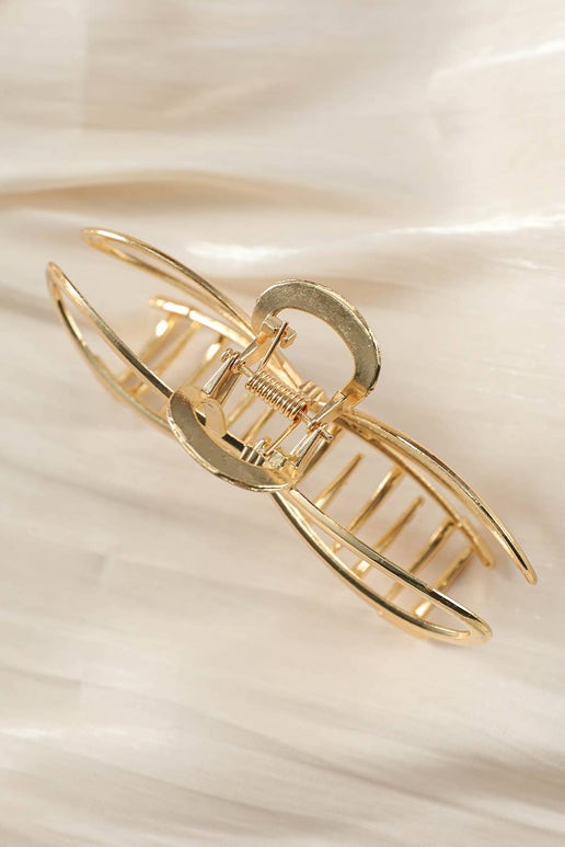 Gold Bowknot Shape Claw Clip | Gold