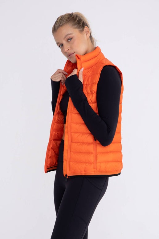 The Canyon Puffer Vest | Orange