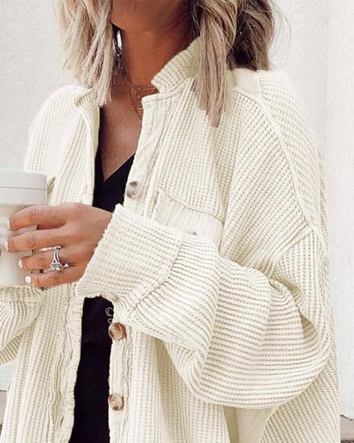 Mallory Waffle Knit Shacket