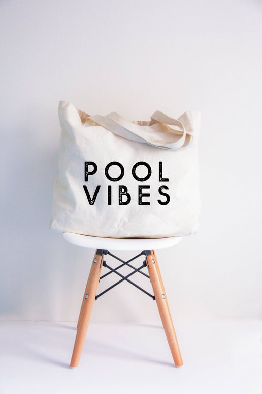 Pool Vibes XL Tote Bag | Sun, Sand & Style