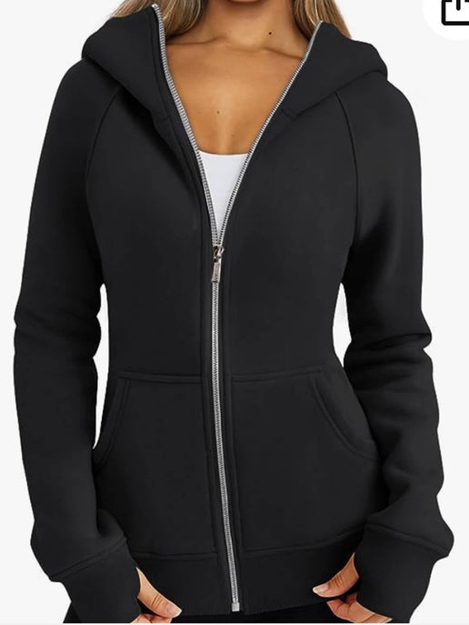 Black Zip-Up Hoodie | Everyday Comfort, Effortless Style
