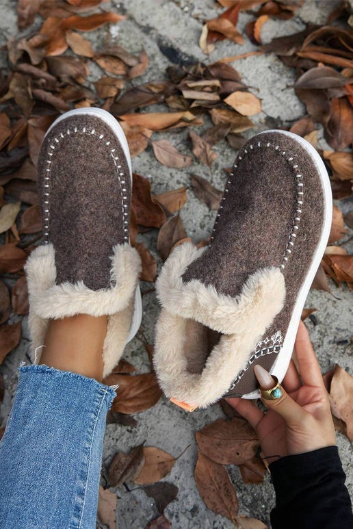 Plush Lined Anklet Boots | Coffee