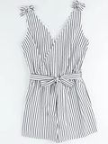 Sleeveless Stripe Romper