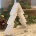 White Washed Wood Hollow Tree Cutout