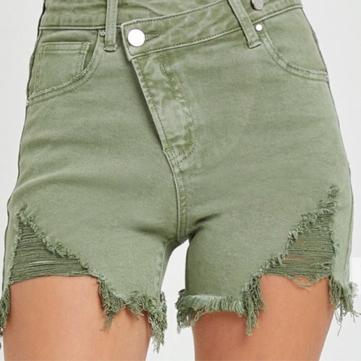 Olive Crossover Shorts | Risen