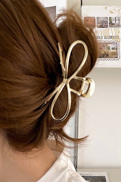 Gold Bowknot Shape Claw Clip | Gold