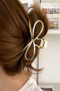 Gold Bowknot Shape Claw Clip | Gold