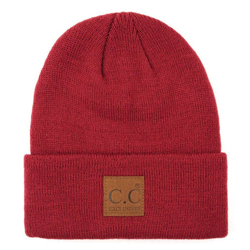 Classic CC Exclusive Beanie with Suede Logo Patch