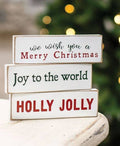 Holly Jolly Mini Blocks – 3 Piece Set