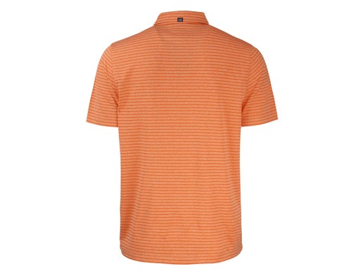 Cutter & Buck Forge Eco Heather Stripe Polo | College Orange Heather