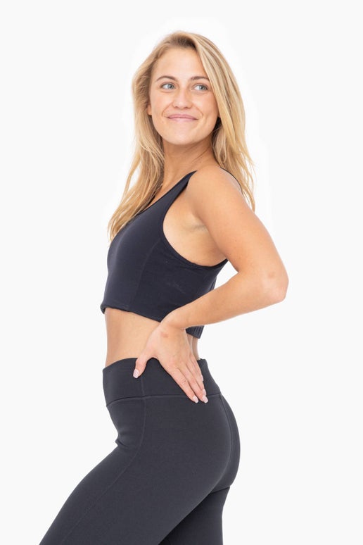 Elevate Active Cut-Out Cropped Tank