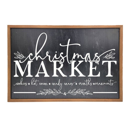 Christmas Market Farmhouse Sign