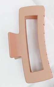 Matte Jumbo Cut-Out Rectangle Hair Claw