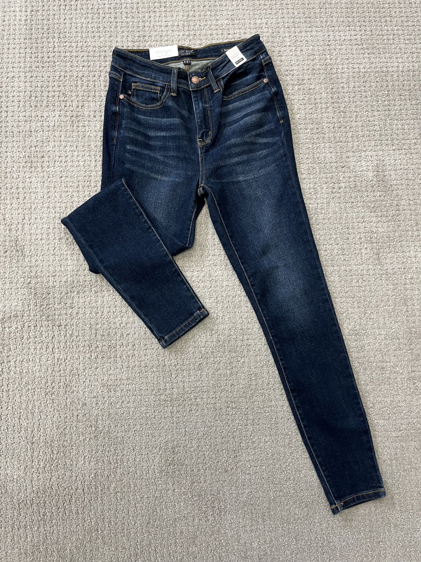 High-Waisted Dark Wash Skinny Jeans | Judy Blue
